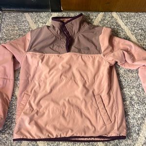 North Face Pink Quarter Button Up